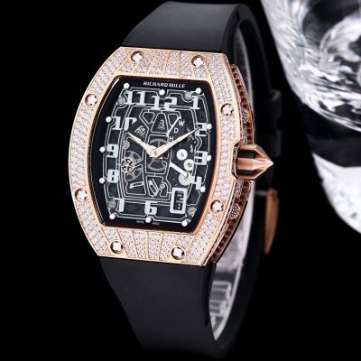 RICHARD MILLE RM67-01 Extra thin Skeleton  Rose Gold Diamonds Watch